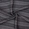 Black-Gray Rayon Blend Stretch Lace Stripe Bengaline Jacquard Fabric By the Yard